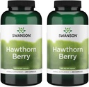 Swanson Hawthorn Berry Suplemento- Flavonoides Antioxidantes (250 cápsulas, 565 mg cada uno) 2 Pack