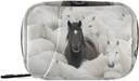 Black Horse Group White Weekly Pill Organizer Bolso pequeño Pill Box Portable Travel Pill Case 7 Days Vitamin Supplement Holder with Zipper for Family Business Camping