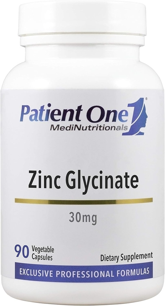 Pacientes One Zinc Glycinate 30mg Silencioso Suplemento para apoyar el sistema de inmunología Salud* Silencioso Absorción de zinc
