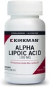 Kirkman Alpha Lipoic Acid 100 mg - Hypoallergenic tención 120 cápsulas vegetarianas
