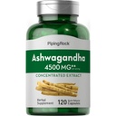 Piping Rock Ashwagandha Suplemento Silencio 4500mg Silencio 120 Capsules Silencio para Mujeres y Hombres Silencio Herb Root Extract Silencio con Black Pepper