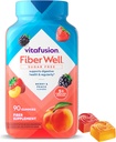 Vitafusion Fiber Well Gummy Vitaminas, 90 Cuenta (Packaging May Vary)
