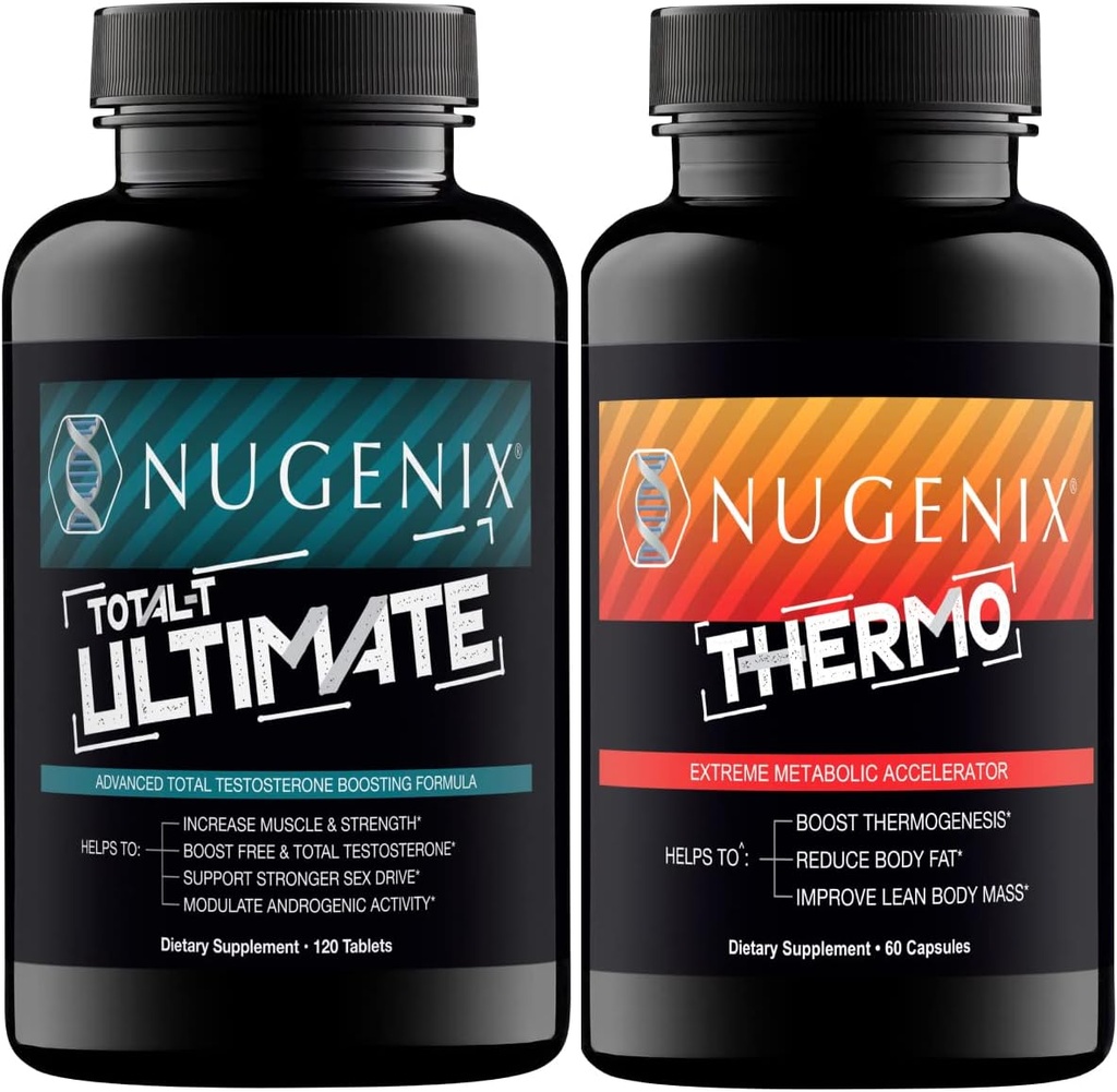 Nugenix Total-T Ultimate y Thermogenic Fat Burner para hombres