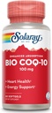 SOLARAY Bio CoQ-10 100 mg TENIDO Absorción mejorada TENIDO Vitaminas A &amp; E TENIDO Corazón saludable " Apoyo a la energía celular (60 TC)