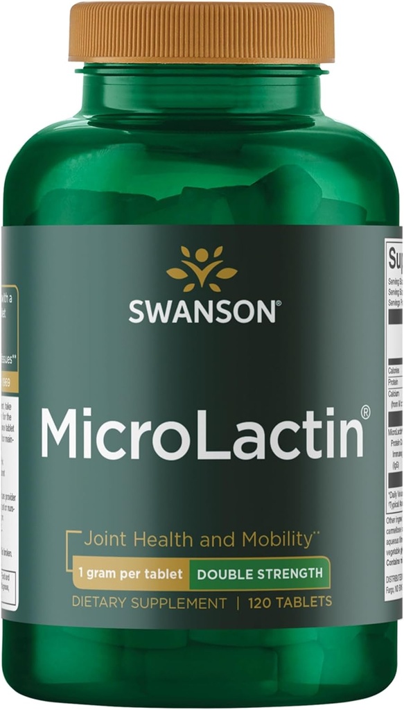 Swanson Microlactina Doble Fuerza 1000 Milligrams 120 Tabs