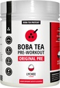 Boba Tea Pre-Workout Powder ← Lychee Flavor ⋅ 125-250mg Caffeine ← L-Citrulline, Beta Alanine, Alpha-GPC ← Ingredientes Reales ← Pre Workout Pre Workout Powder para Hombres y Mujeres ← 20-40 Servings