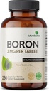 Futurobióticos Boron 3mg, Vegetariano, No GMO, Chelated for Absorption, 250 Tablets