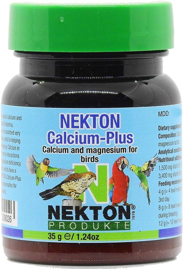 Nekton Calcium Plus - Calcio con Magnesio & Vitaminas 35g/1.23 oz