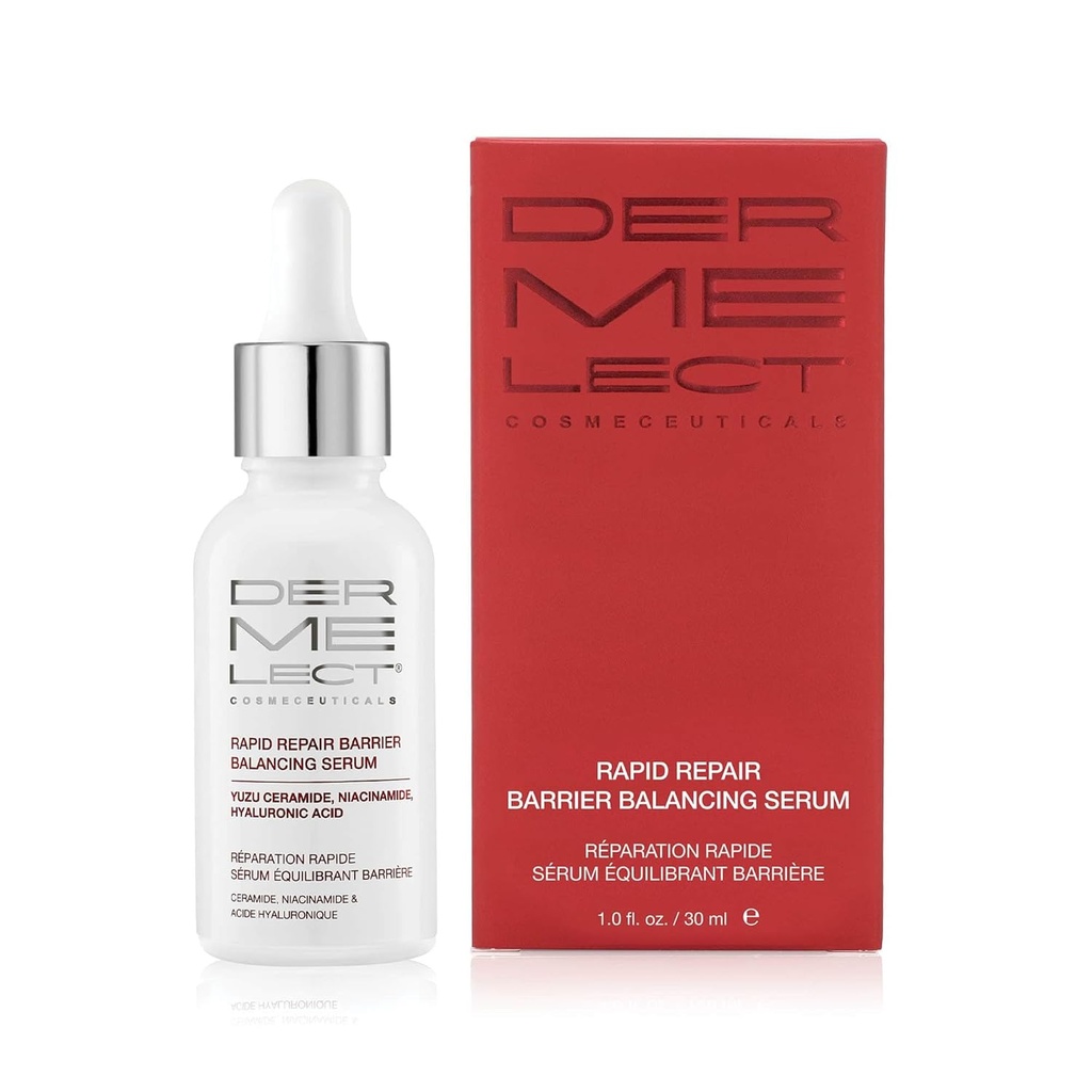 Dermelect Cosmeceuticals Rapid Repair Barrier Balancing Serum – Super-Hydrating Treatment with Niacinamide, Hyaluronic Acid, Prebiotics, " Antioxidants for Smooth, Radiant Skin 1.0 oz