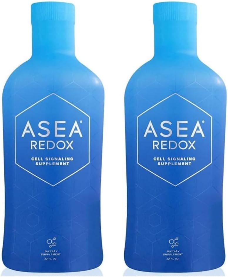 ASEA Redox Cell Signaling Supplement - Cellular Energy & Heart Supplements for Hombre and Women - Hormonal Balance & Energy Booster for Women and Men for Vibrant Age-Defying Living (Dos 32 Fl Oz Bottles)
