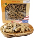 DOL Hand-Selected American Wisconsin Farmed Ginseng Root Médium Large י国威の辛州 элековающенноговаливали неливаный Ginseng americano (Medium 8oz/Box)