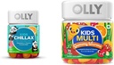 OLLY Kids Chillax, Magnesium Gummies Plus L-Theanine, Lemon Balm, Sherbet Flavor - 50 Conde &amp; Kids Multivitamin Gummy Worms, salud general y soporte para inmunos, vitaminas y minerales A, C, D