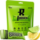Bar Braven Bar Lemon Lime Energy Bar (1.59 oz, Pack of 10) – Energy Chews with 5g Protein – On-the-Go Energy Snacks for Running, Hiking, and Sports - Gluten Free Snacks for Sustained Energy Boost