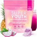 SkinnyFit - Super Youth Collagen for Women - Multi Collagen Peptides Polvo - Probióticos, Fibra, Ácido Hialurónico - No GMO, Libre de gluten, Libre de azúcar - Belleza &amp; Self Care - Tropical Punch (28 Servings)