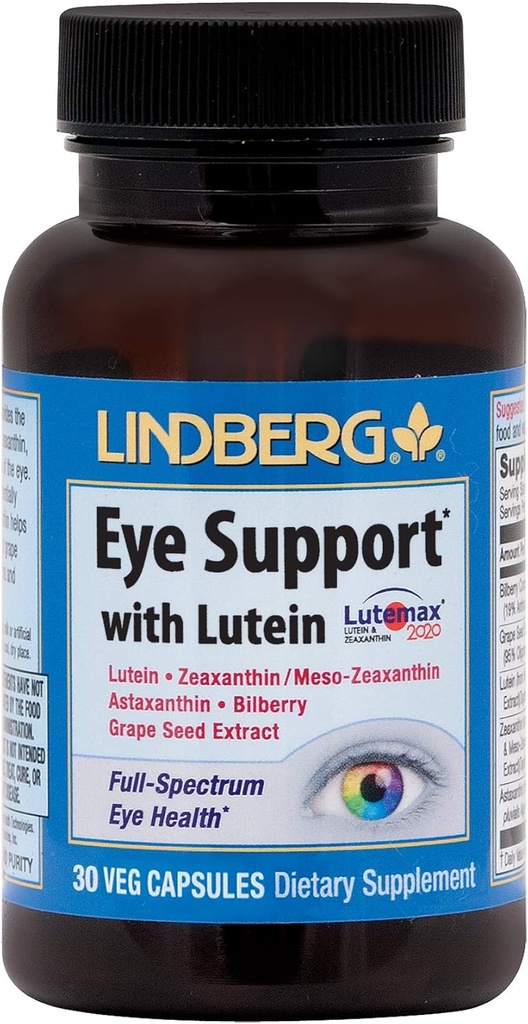 Lindberg Eye Support* con Lutein (30 cápsulas)