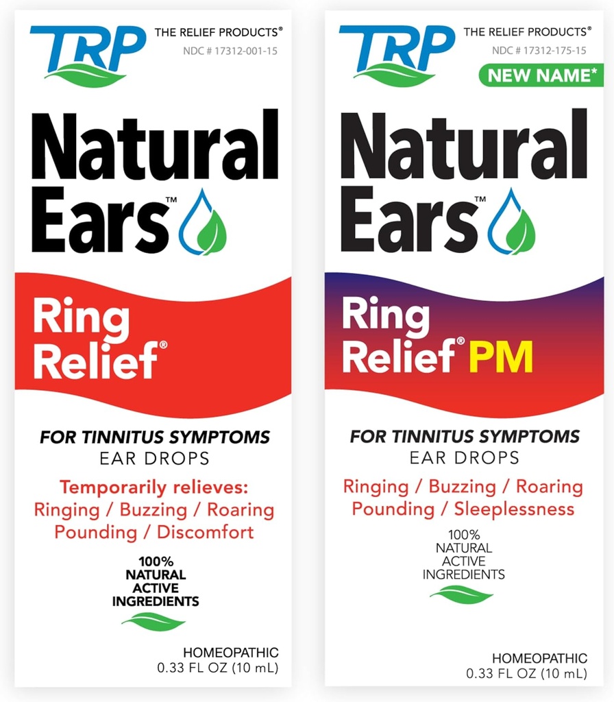 The Relief Products Ring Relief Ear Drops for Day and Night Relief