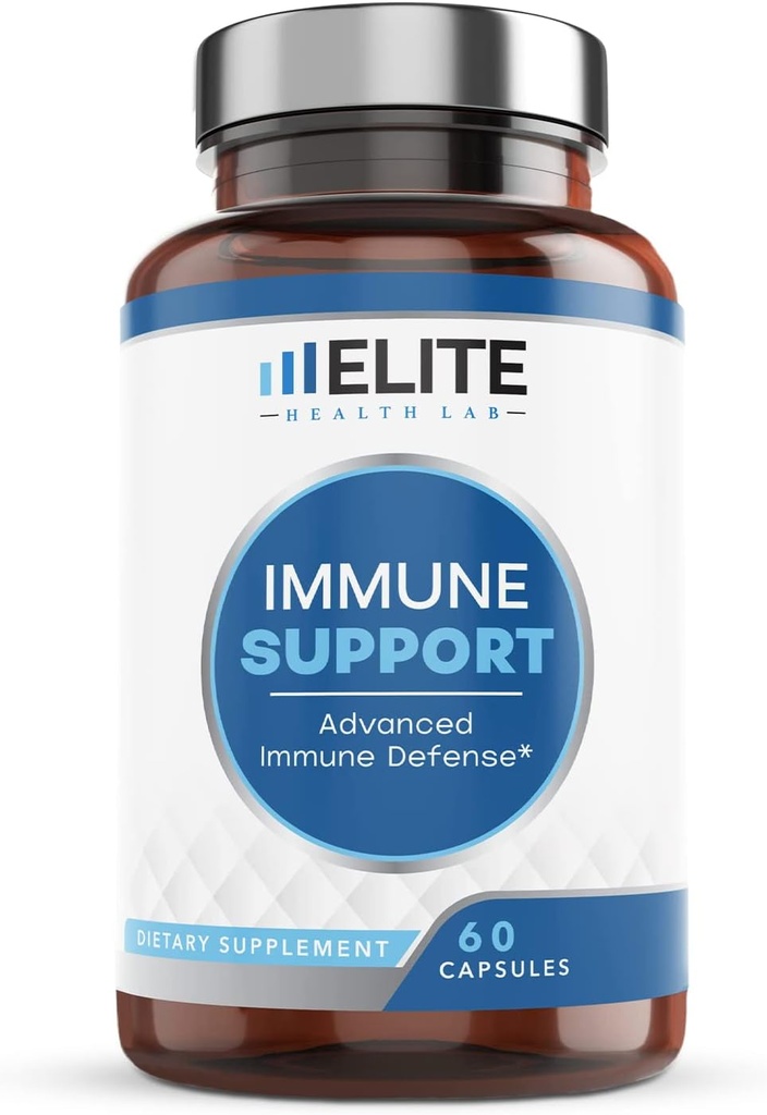 Ultimate 9-in-1 Immune Support Boost – 1000mg Vitamin C, D, Zinc, Echinacea, Quercetin &amp; Más – USA Third Party Lab Tested, Gluten-Free, 60 cápsulas – Made in USA
