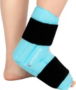Comfytemp Ankle Foot Ice Pack Wrap for Plantar Fasciitis Relief, FSA Eligible, Ankles Brace for Sprained Ankle, Heel Spur, Swelling, Achilles Tendonitis, Dolor, Hot Cold Ph Therapy Gifts, 1 Pcs