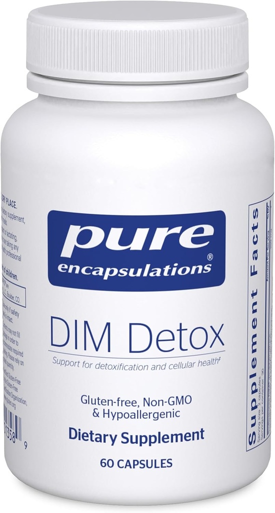 Pure Encapsulations DIM Detox ← Supplement Support for Detoxification and Cellular Health* ← 60 Capsules