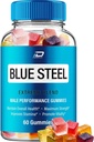 Blue Steel Gummies - BlueSteel Hemp Gummies, Steel Blue Official Formula Hemp Gummies - Natural Hemp Oil Advanced Formulation, Blue Steel Hemp Gummies Comentarios (1 Pack - 60 Gummies)