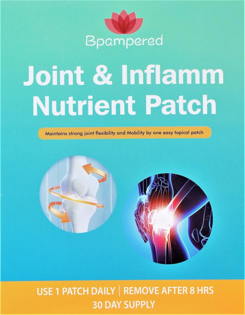 Conjunto " Inflamm Nutrient Patch - Complejo de condroitina de Glucosamina con MSM para la salud conjunta, promueve la flexibilidad " Movilidad de las articulaciones, alivio conjunto del malestar