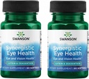 Swanson Lutein " Zeaxanthin Sinergistic Eye Health Vision Retina Macula Supplement (Lutein 20 mg " OmniXan Zeaxanthin 2 mg) 60 Softgels Sgels (2 Pack)