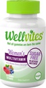 Wellvites Azúcar Gummies Multivitamínicas Libres para Mujeres con Biotina, Vegan, No GMO - Vitaminas para Mujeres, Vitamina A, B6, y B12, No Dulces Artificiales, Libre de gluten,60 Cuenta (30 Day Supply)