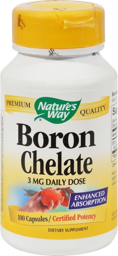 Complejo de Borón de la Naturaleza, 3 mg, 100 cápsulas, paquete de 3