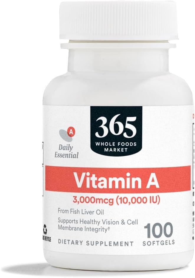365 by Whole Foods Market, Vitamina A 10,000 IU, 100 CT