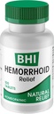 BHI Natural Hemorrhoid Relief Soothes Burning, Swelling, Itching, Rectal Pain &amp; Discomfort 8 Maximum Strength Homeopathic Active Ingredients Ease from The Inside for Women &amp; Men - 100 Tablets