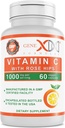 Genex Fórmulas 1000mg Vitamina C con Rose HIPS (60 Cápsulas) Soporta Sistema de Inmunidad Saludable - Non-GMO, Gluten Free, Vegan (60 Day Supply)