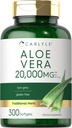 Carlyle Aloe Vera Softgel Capsules 20,000mg Silencio 300 Conde ← Aloe Vera Gel Suplemento Silencioso No GMO, Gluten Free