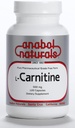 Anabol Naturals L-Carnitina 120 Capsules- 500mg Puro L-Carnitina Por Capsule, 120 Serviciones