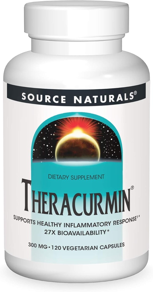 Fuente Naturals Theracurmin, Supports Healthy Inflammatory Response*, 300 mg - 120 Vegetarian Capsules