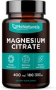 Magnesio Citrate Powder Capsules 400mg - 180 Conde Veg Caps - PhiNaturals Suplementos - Nervous System Support and Enzyme Function