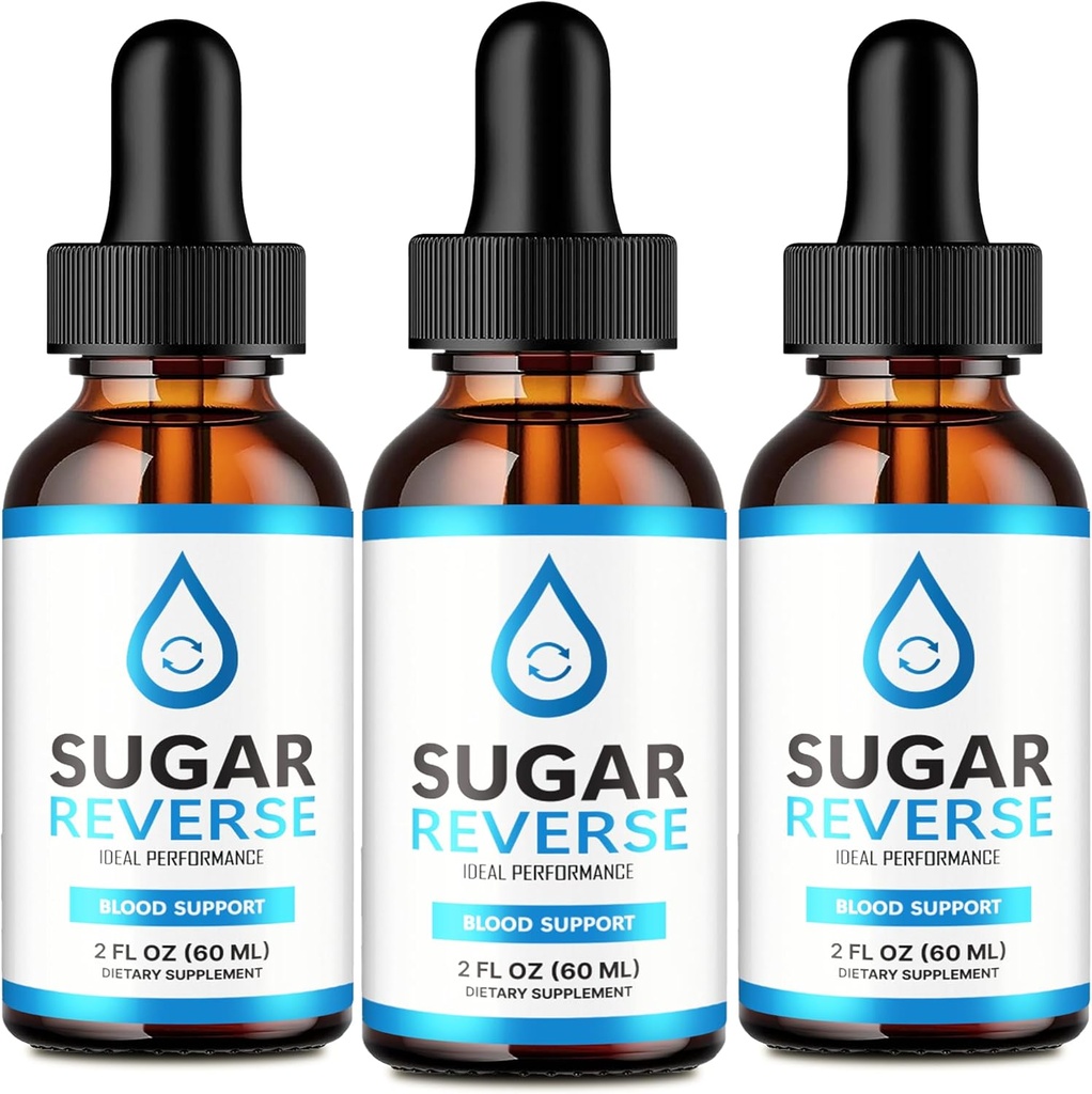 Sugar Retrocede gotas, Sugar Retrocede Líquidos Suplemento Advanced Formula Vitamin Supplement - Maximum Strength, SugarReverse Liquid Drops Official Fórmula, Sugar Retrocede las gotas Reversas (3 Pack)