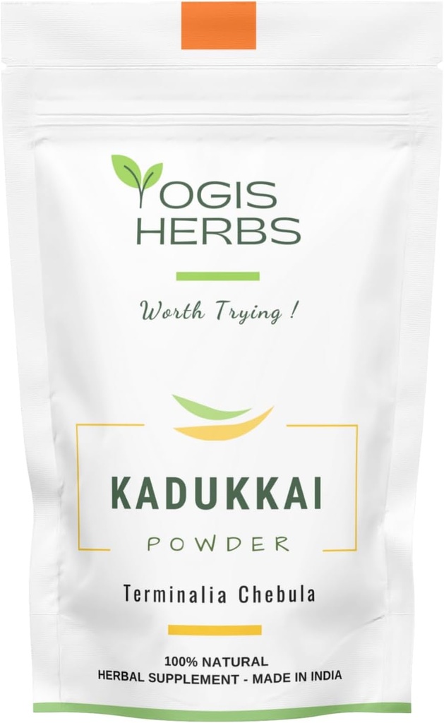 YOGIS HERBS Kadukkai Powder (Terminalia Chebula/Haritaki) 1 Lb Fresh &amp; Pure 1 Libra (Pack of 1)