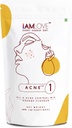 YO SOY AM AMOR Acné Negativo Suplemento Polvo - 180g Para Hombres Y Mujeres TENIDO Reducir Óleo Exceso, Mild to Moderate Acne Pimples " Open Pores TENIDO Suplemento de piel basada en plantas con vitaminas complejas B, zinc, cromo