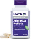 Natrol Acidophilus Probiotic 100 mg, Dietary Supplement for Healthy Gut Function, Digestive Health Capsules for Adults, 150 Capsules, Up to a 50 Day Supply