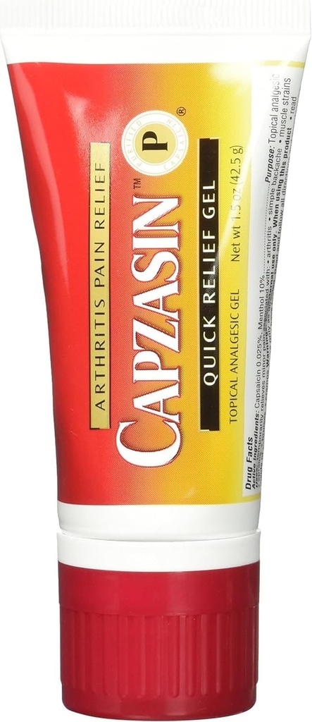 Capzasin Arthritis Pain Relief, Quick Relief Gel, No Mess Sponge Applicator 1.5 oz (42.5 g)