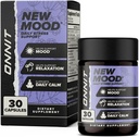 ONNIT New Mood Daily Stress Support Capsules, IGENTM Non-GMO Tested, Sleep and Mood Support Supplement for Hombre and Women, Daily Stress Management Capsules, 30 Count