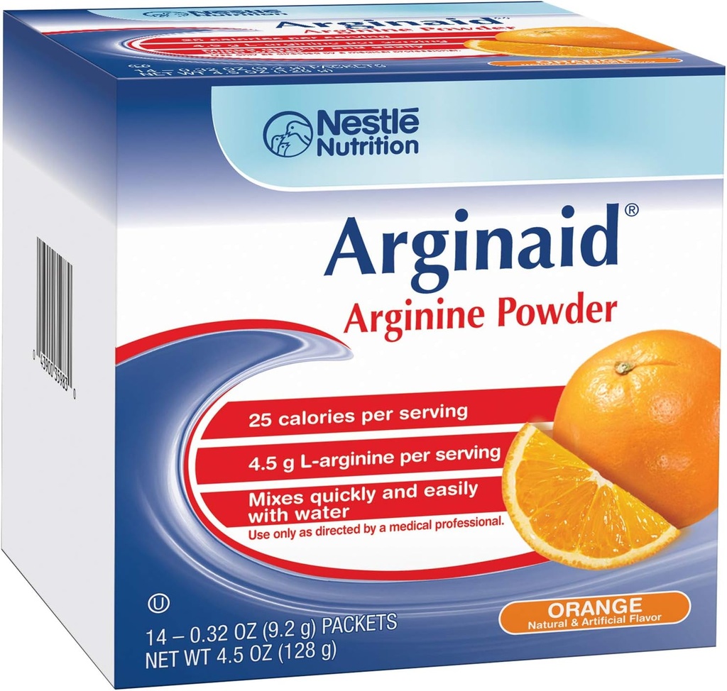 Nutrición Novartis Arginaid - Naranja (recuadro de 14 paquetes 9.2g)
