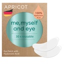 Paches de ojos APRICOT con ácido hialurónico (paquete de 1) I Paletas de ojos anti-vejecimiento "Yo, Mismo y Ojo" Reducir las arrugas de ojos I parches de ojos reutilizables I Almohadillas de silicona contra arrugas que hice en Alemania