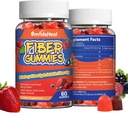 Fiber Gummies, Dietary Fiber, for Women and Men, Gut Health Support, Non-GMOs, Non-Gluten, Vegan, Mixed Berry and Strawberry Flavor, 120 Count Gummies