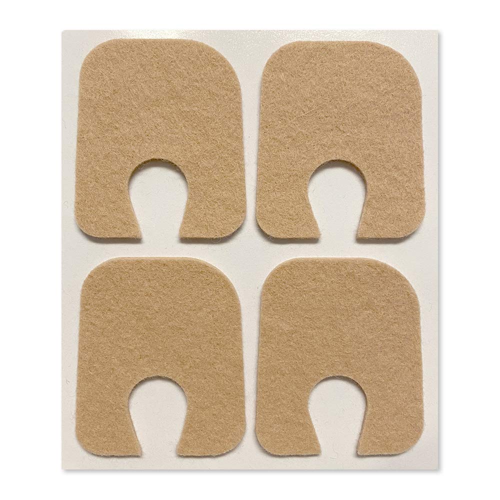 Aetna Foot Products - Adhesive Felt U-Shaped Callus o Toe Pads, Pack of 100, 1/8" Thick