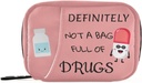 Pill Organizer Pill Caracter Pill Caja de 7 Días Pill Bolsa Organizador Pill Bolsa con cremallera Portable Caja semanal Compacta Tamaño para el sujetador de suplemento de vitamina