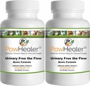 Gratuito de orina Los perros Flow-Basic - Piedras de vejiga - 2 Pack - Prevención de Piedra natural en perros - 50 gramos/sí - Polvo de hierbas - Mezcla en alimentos