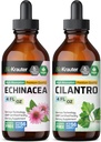 BIO KRAUTER Echinacea Tintura 4 Fl. Oz. " Cilantro Tincture 4 Fl. Oz.