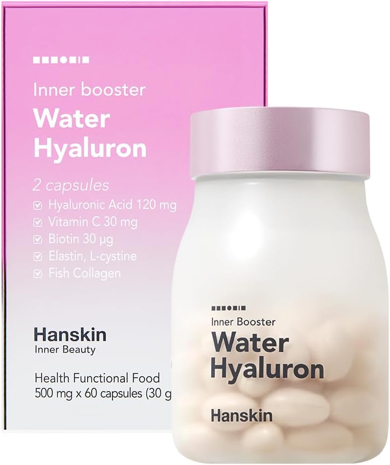 Suplementos de ácido hialurónico de Hanskin para el cabello, la piel, las arrugas y las uñas ¦ L-Cysteine, Biotina, Vitamina C, Collagen  durable Suplemento Nutricional para la piel sana