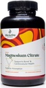 Nutrientes BioActivos - Citrato de Magnesio - 300mg - 120mg cápsulas vegetales - Apoya la salud cardíaca, apoya la salud ósea, ayuda a la ayuda en la relajación - libre de gluten